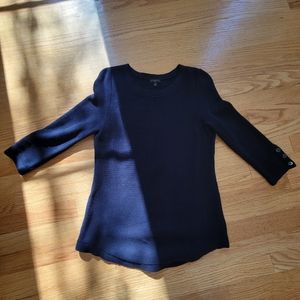 Size small petite. BRAND:Talbots, navy blue 3/4 sleave. No stains no rips
